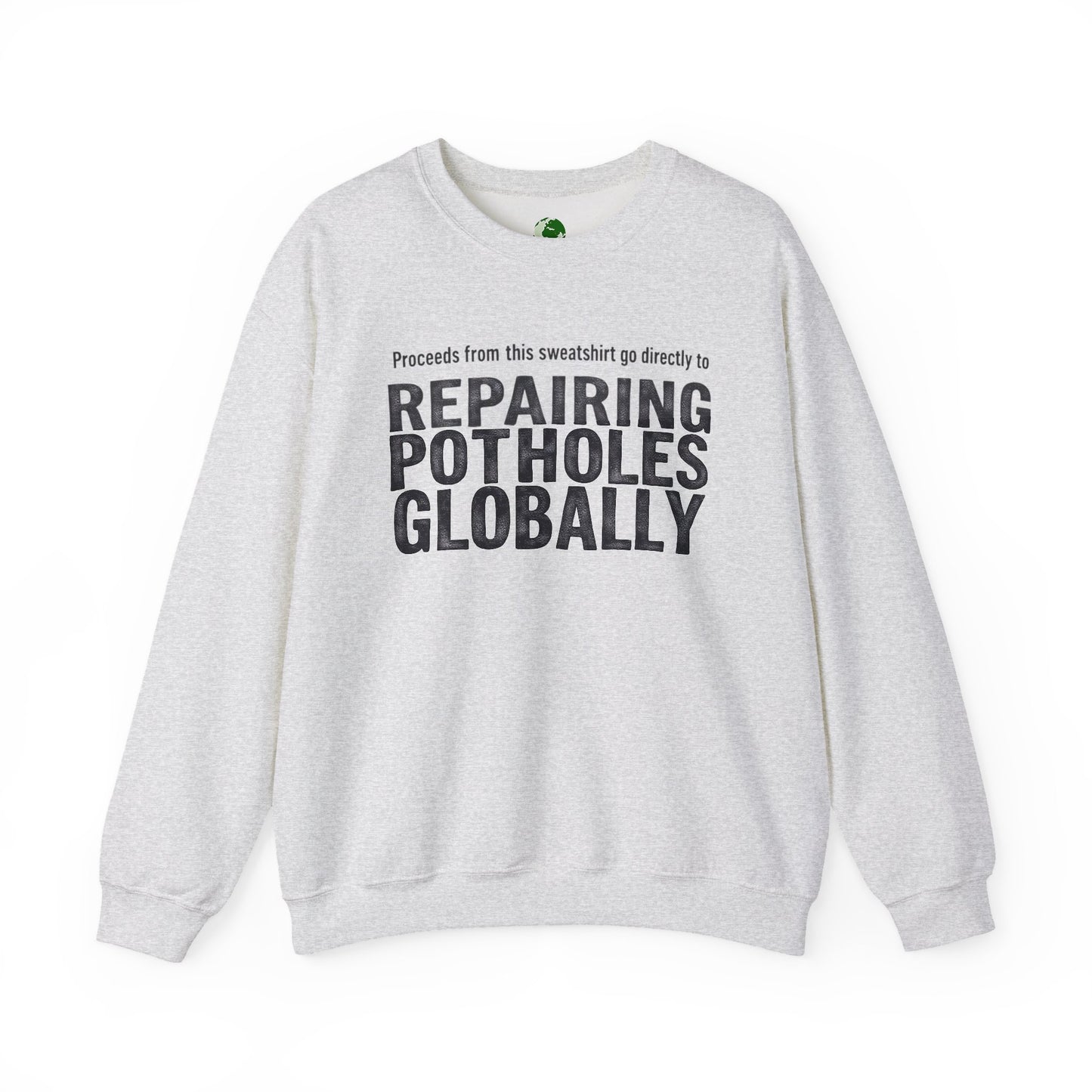 Eco-Friendly Crewneck Sweatshirt for Pothole Repair